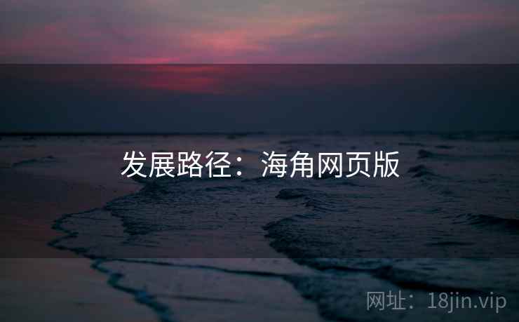 发展路径:海角网页版