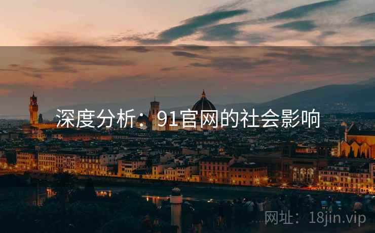 深度分析:91官网的社会影响