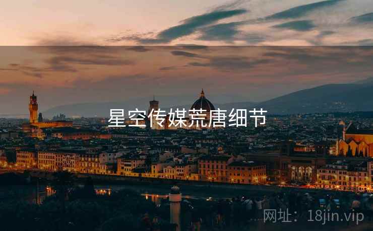星空传媒荒唐细节
