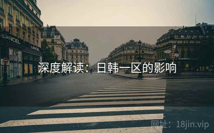深度解读:日韩一区的影响