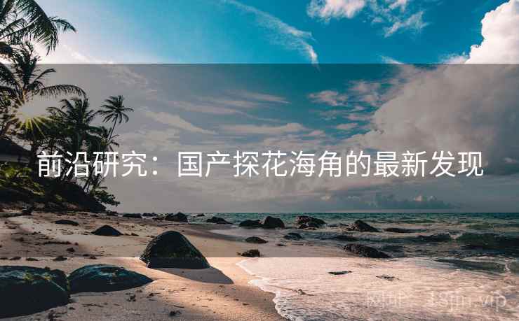 前沿研究:国产探花海角的最新发现