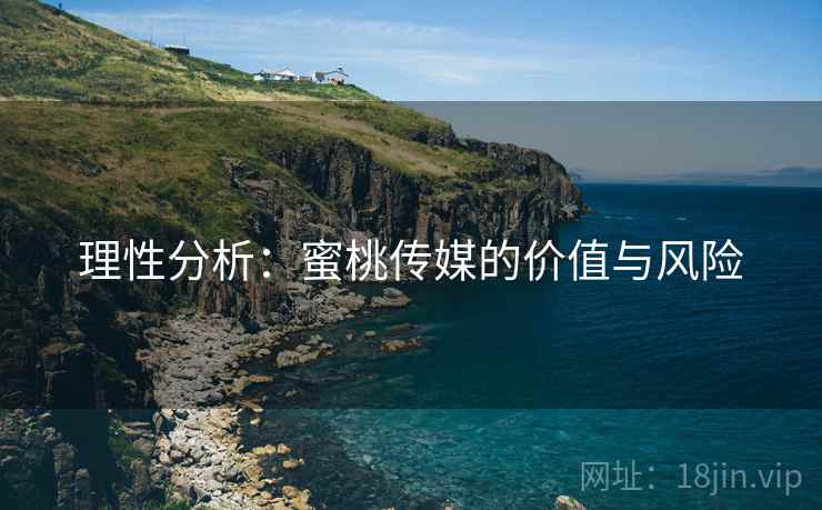 理性分析:蜜桃传媒的价值与风险