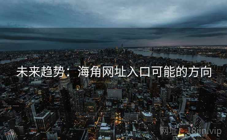 未来趋势:海角网址入口可能的方向